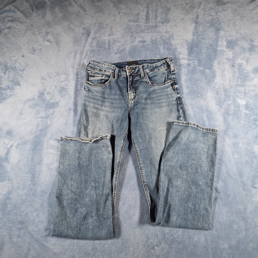 Silver Jeans Suki Slim Boot Jeans Women’s 32x31 Light Wash Curvy Stretch
